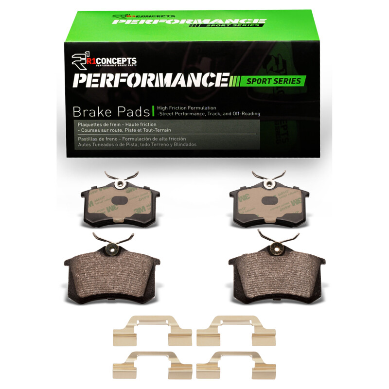 Volkswagen Golf R Performance Sport Brake Pads - Rear - R1 Concepts - Sport - `03-`06 Volkswagen Golf R Performance Sport Brake Pads - Rear - R1 Concepts - Sport - `03-`06